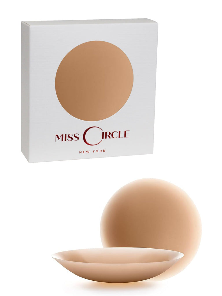 Miss Circle Light Brown No Adhesive Silicone Reusable Nipple Covers
