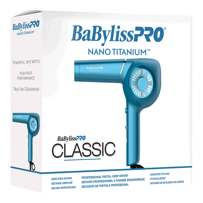 BABYLISS PRO Classic Blue Professional Pistol-Grip Dryer