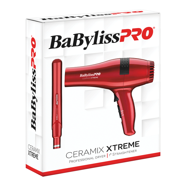 BABYLISS PRO Ceramix Xtreme Dryer + Straightener Duo