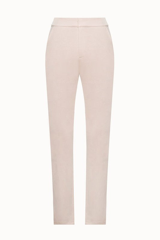 Vayla Pink Skinny Fit Crepe Trousers