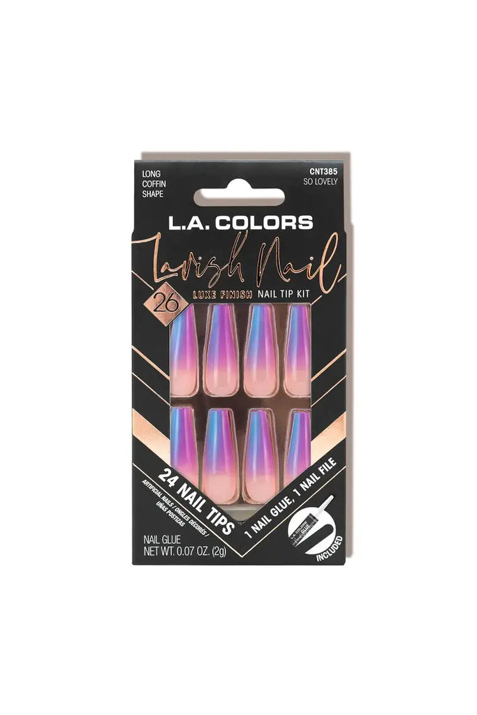 LA Colors Lavish Nail Luxe Nail Tip Kit CNT385 So Lovely