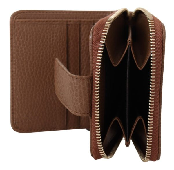 Gucci Brown Dollar Gg Compact Bifold Wallet