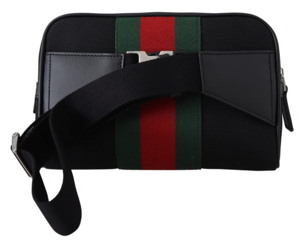 Gucci Nylon Web Red Green Waist Belt Bag
