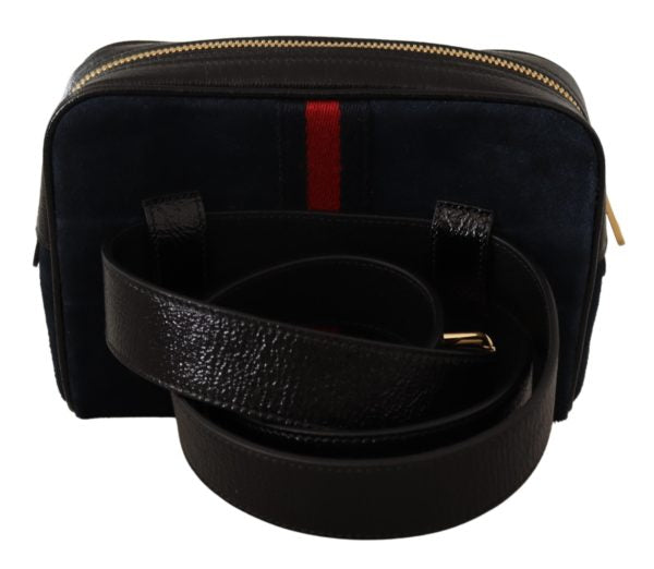 Gucci Blue Suede Leather Ophidia Small Belt Bag