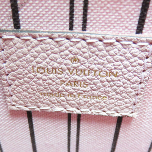 Louis Vuitton MM Monogram Empreinte Leather Rose Ballerine